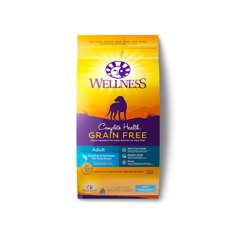 Wellness Complete Health Grain Free Adult Whitefish & Menhaden Meal Dry Dog Food