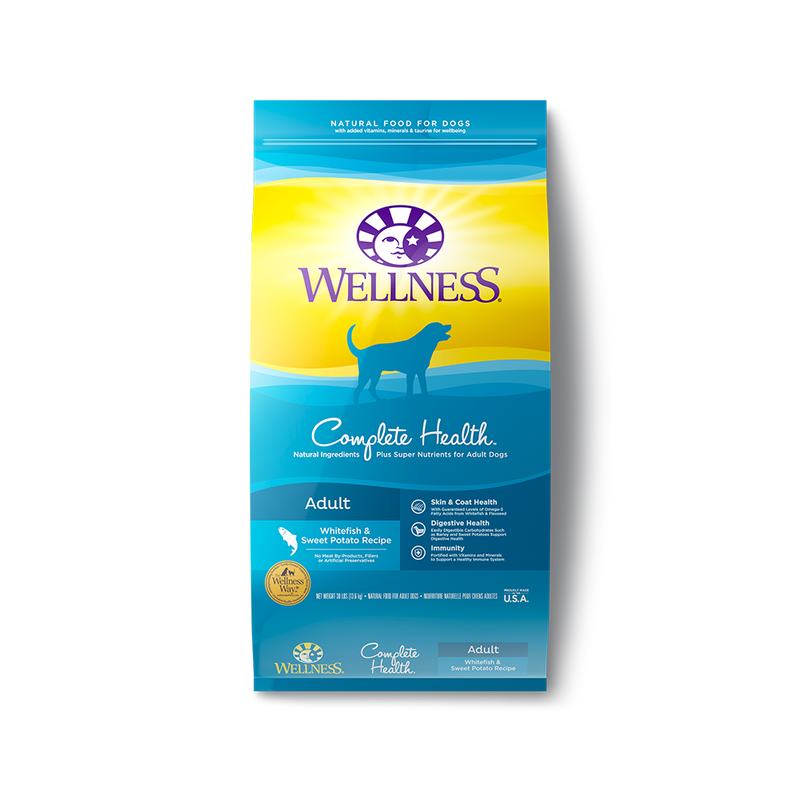 Wellness Complete Health Whitefish & Sweet Potato Dry Dog Food