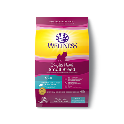 Wellness Complete Health Small Breed Adult Whitefish, Salmon Meal & Peas Dry Dog Food