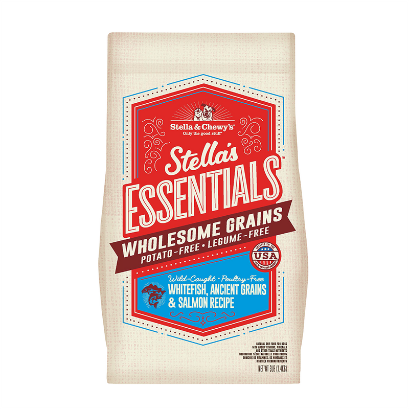 Stella & Chewy’s Stella’s Essentials Whitefish, Ancient Grains & Salmon Dry Dog Food