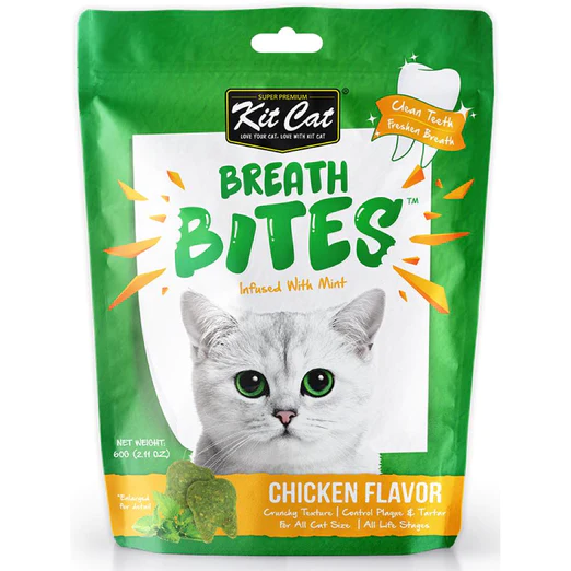 Kit Cat Breath Bites Chicken Flavour Cat Treats (60g)