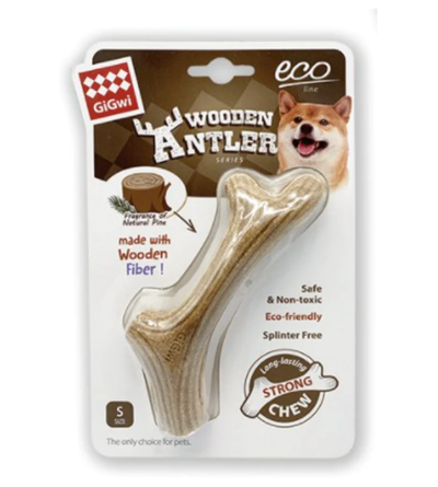 GiGwi Wooden Antler Series: Durable, Natural Dog Chew Bone