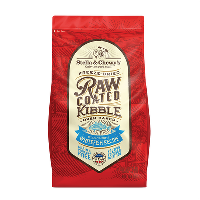Stella & Chewy's Freeze-Dried Raw Coated Kibble Whitefish Dry Dog Food