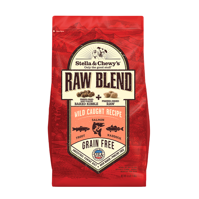 Stella & Chewy’s Raw Blend Wild Caught Fish Grain-Free Dry Dog Food